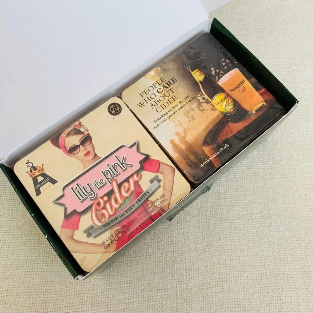 NIOB Pub World Memorabilia 100 Pub & Craft Cider Coasters from Britain & Ireland
